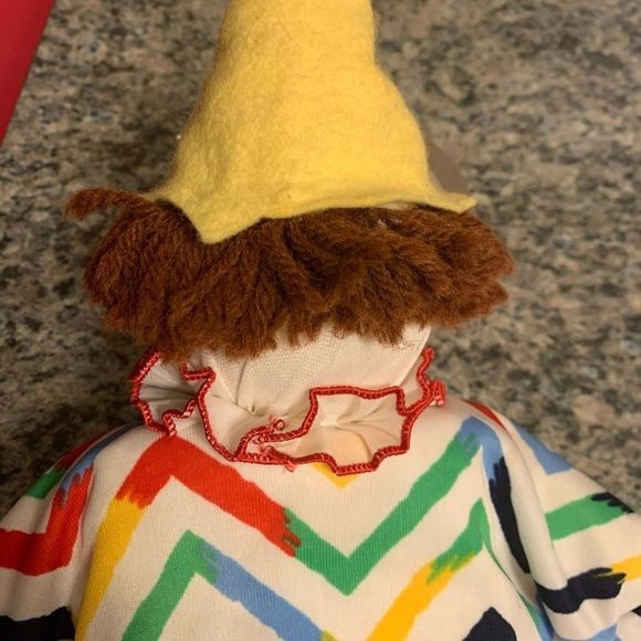 🤡 • VINTAGE RARE • UNIQUE • 1950s • clown doll puppet • wood body • 🤡 - Picture 8 of 9